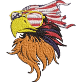 Patriotic-Eagle- Embroidery Design - FineryEmbroidery
